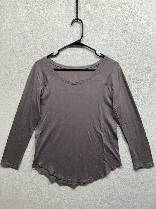 Lululemon Locarno Long Sleeve Size 8 Dark Carbon