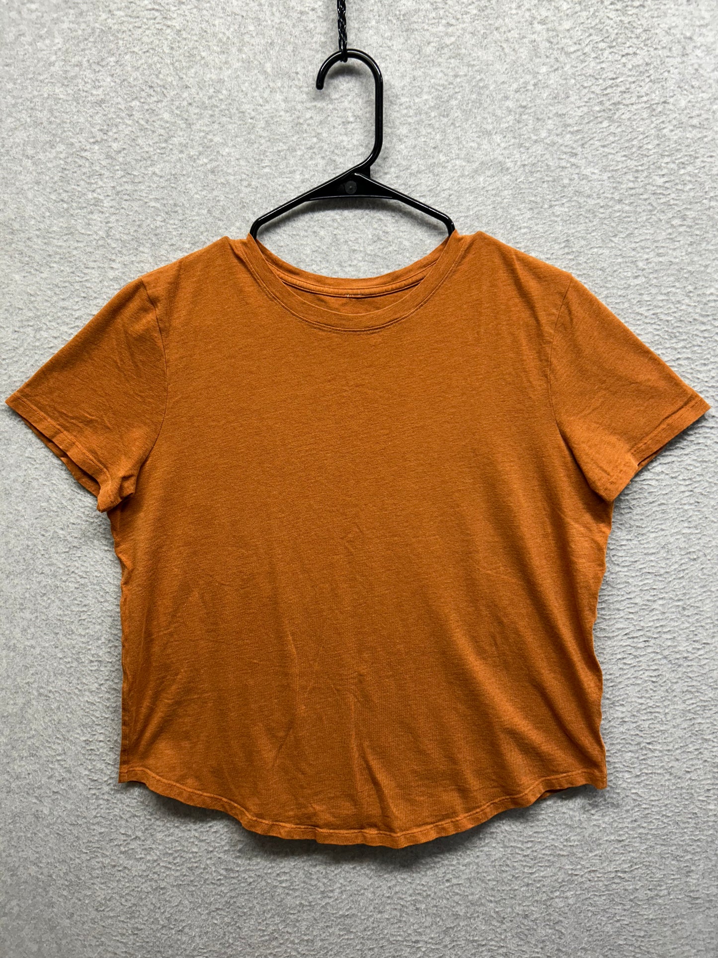 Lululemon Love Crew T-Shirt Size 8 Heathered Butternut Brown