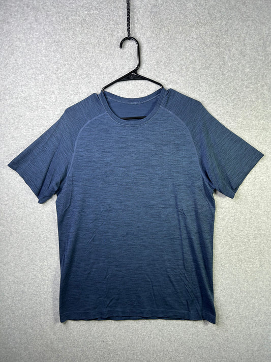Lululemon Metal Vent Tech Short Sleeve Size Large Mineral Blue