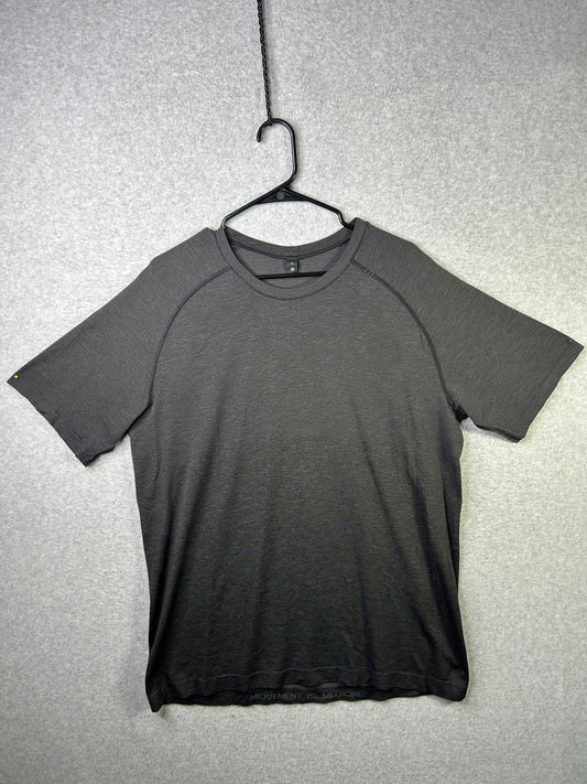 Lululemon Metal Vent Tech Short Sleeve Size XL Gray Black