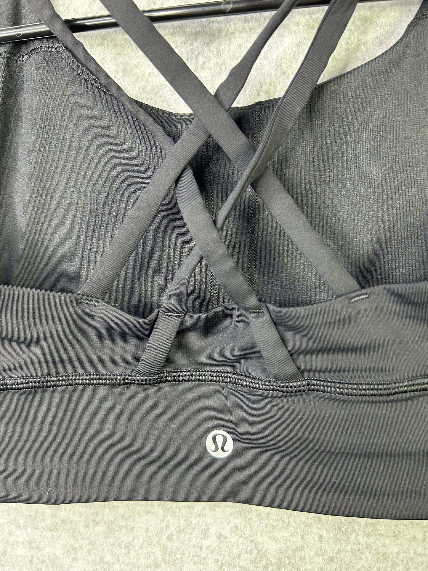 Lululemon Energy Bra Long Line Size 6 Black