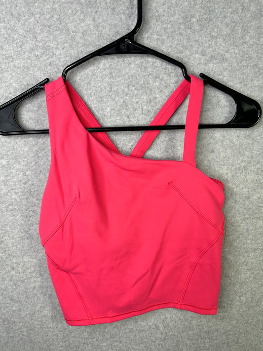 Lululemon Everlux Asymmetrical Tennis Tank Top Size 2 Lip Gloss