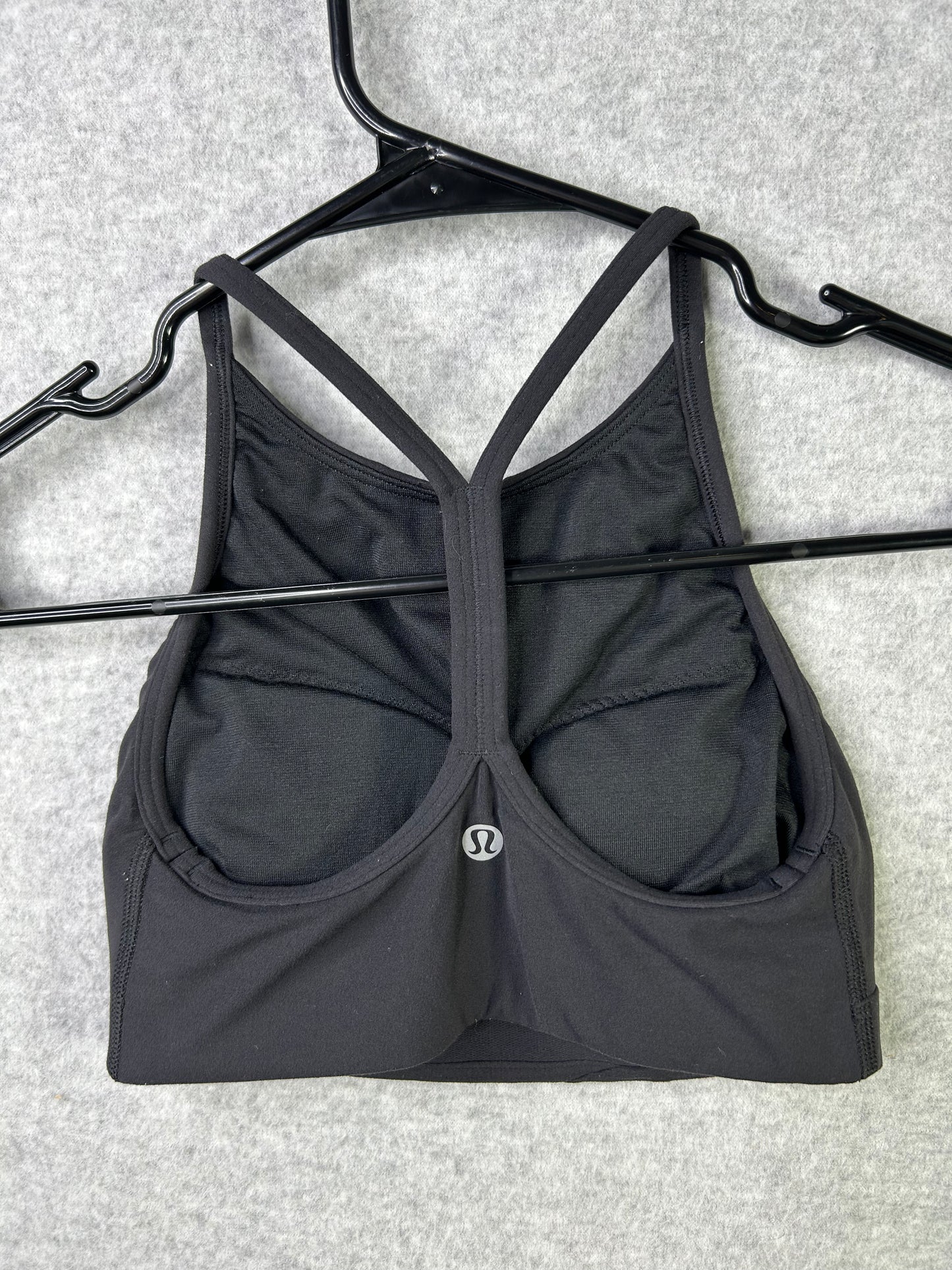 Lululemon Flow Y Wrap-Front High-Neck Bra Size 2 Black