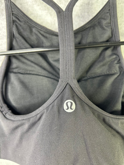 Lululemon Flow Y Wrap-Front High-Neck Bra Size 2 Black