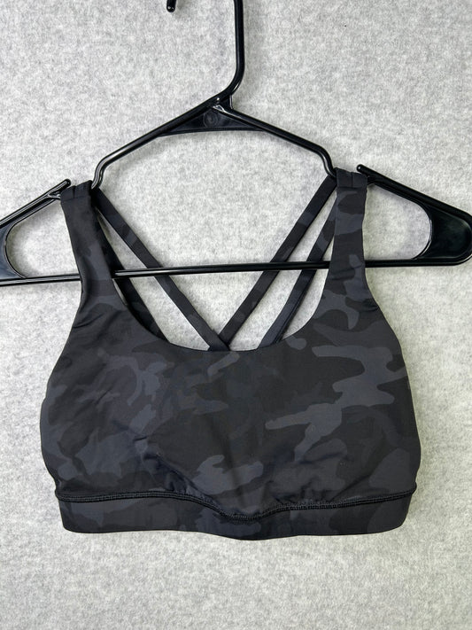 Lululemon Energy Bra Size 6 Incognito Camo Multi Grey