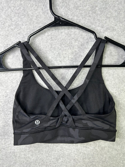 Lululemon Energy Bra Size 6 Incognito Camo Multi Grey
