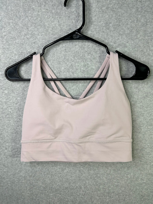 Lululemon Energy Bra Long Line Size 8 Pink Bliss
