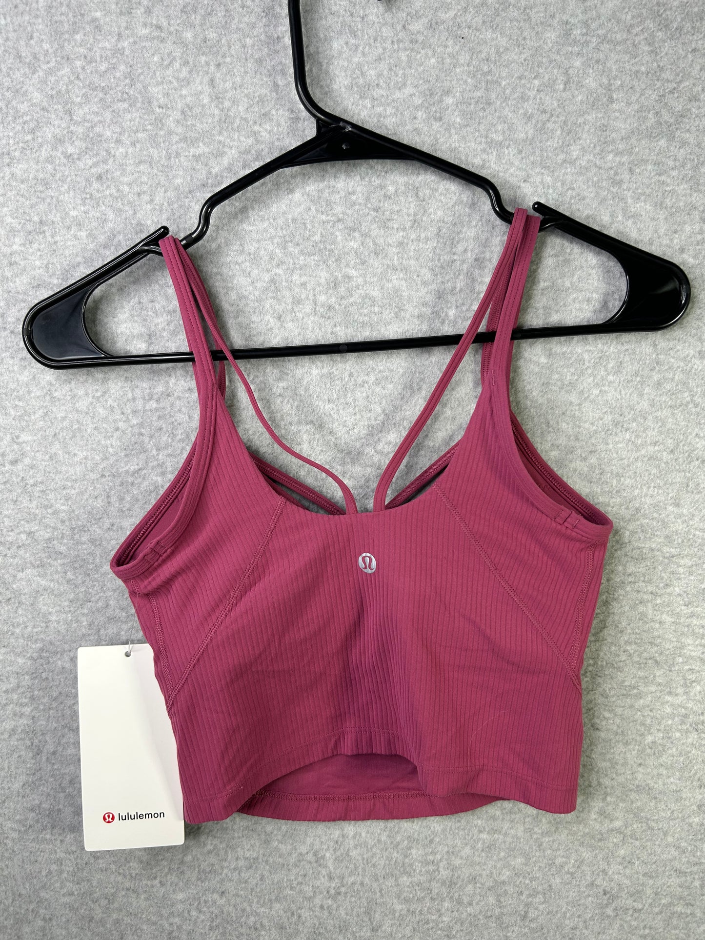 Lululemon Align Strappy Ribbed Tank Top Size 2 Washed Mauve