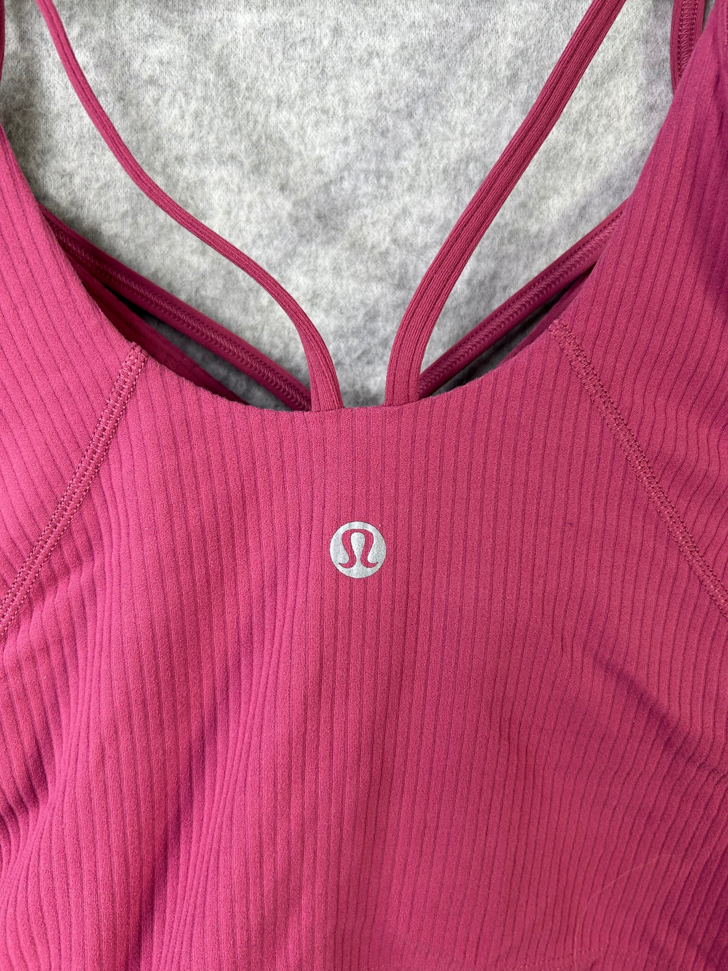 Lululemon Align Strappy Ribbed Tank Top Size 2 Washed Mauve