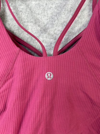 Lululemon Align Strappy Ribbed Tank Top Size 2 Washed Mauve