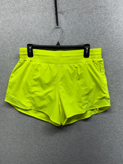 Lululemon Hotty Hot High-Rise Short 4" Size 12 Highlight Yellow
