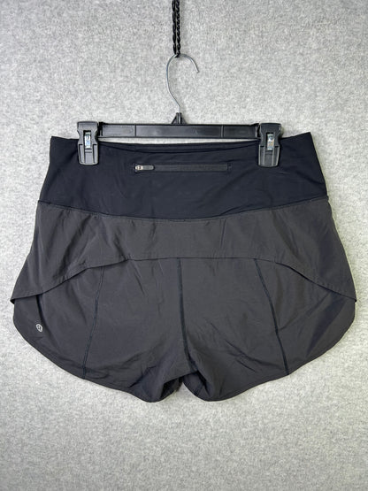 Lululemon Speed Up Short Long High-Rise 4" Size 8 Black