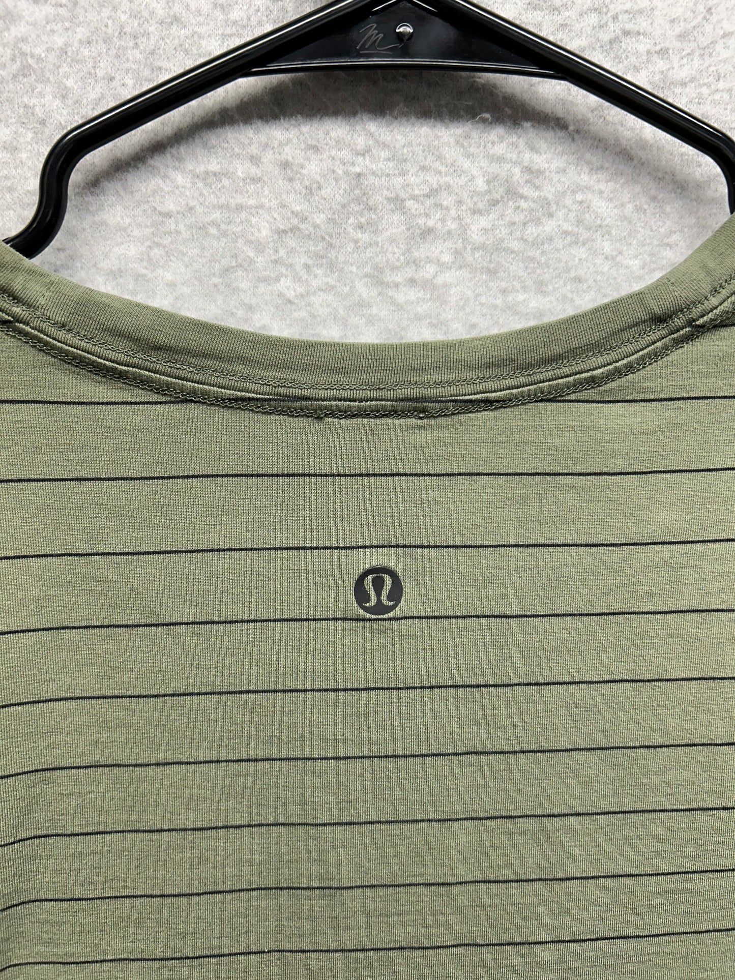 Lululemon Long Sleeve Shirt Size 14+ Green Striped