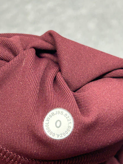 Lululemon Swift Speed High-Rise Crop 21" Size 0 Mulled Wine