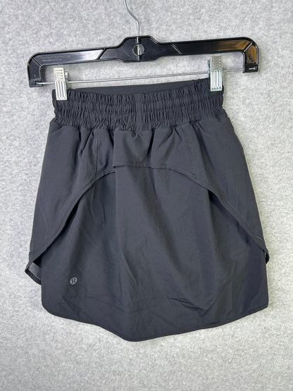 Lululemon Hotty Hot High-Rise Skirt Size 0 Black