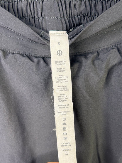 Lululemon Hotty Hot High-Rise Skirt Size 0 Black
