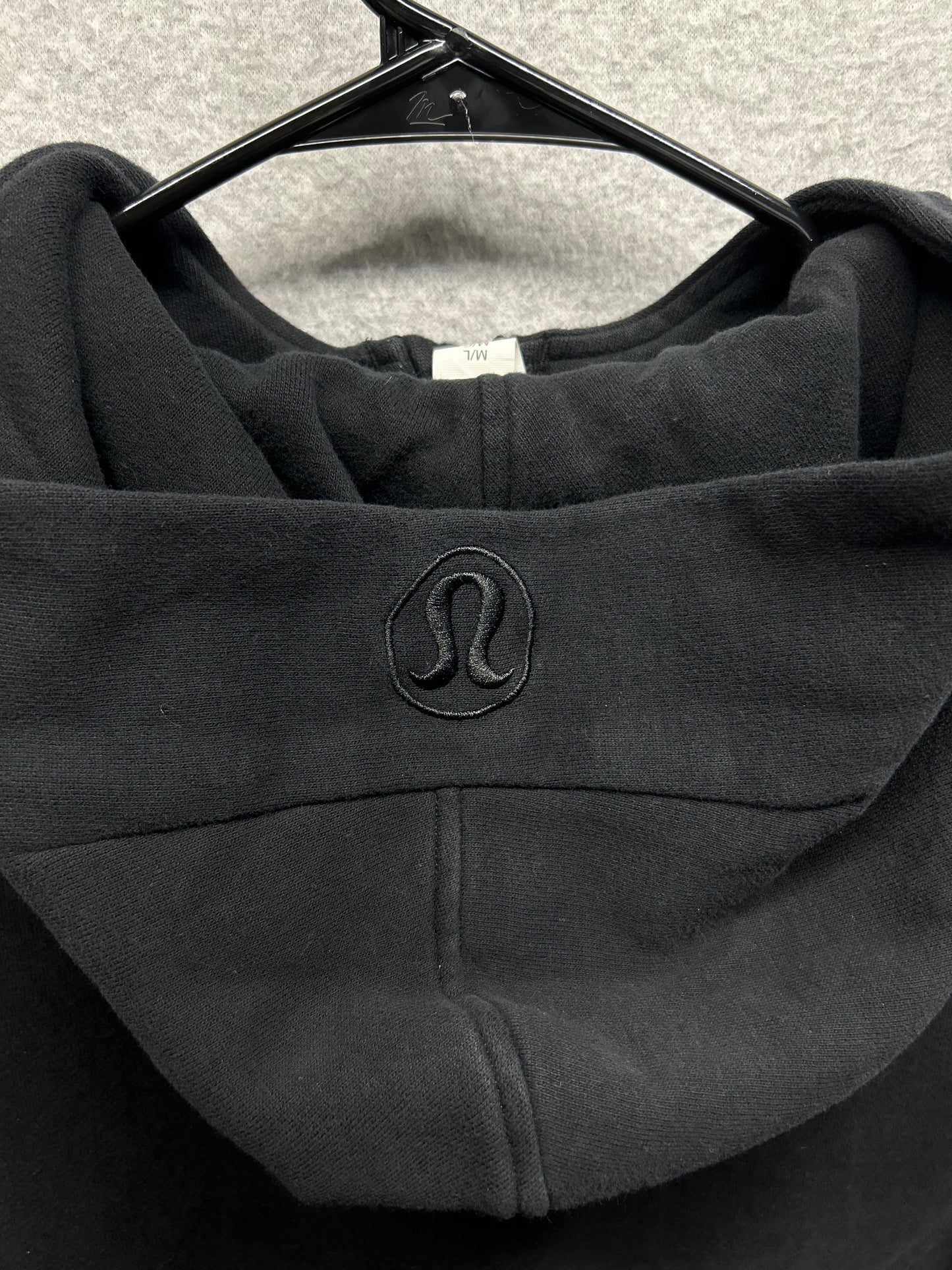 Lululemon Scuba Oversized Half-Zip Hoodie Size M/L (Square) Black | Gold
