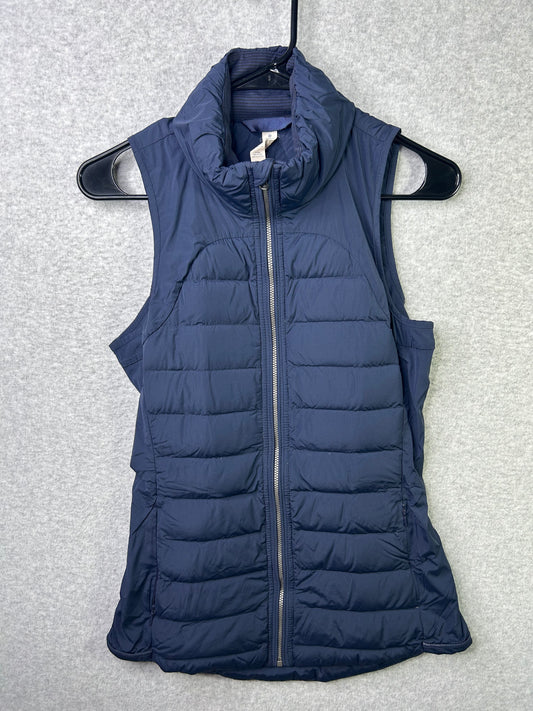 Lululemon Fluffed Up Vest Size 4 Inkwell