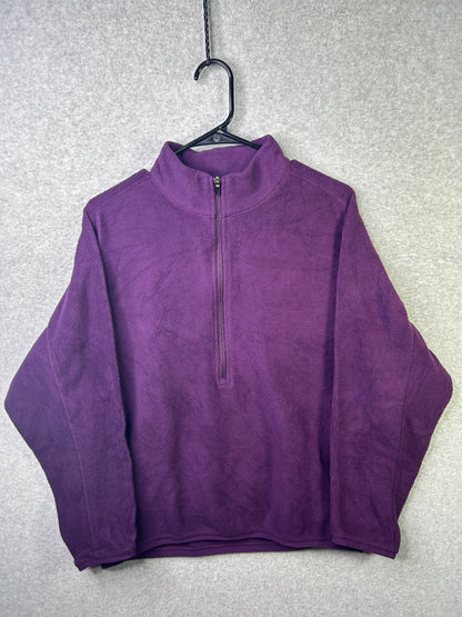 Lululemon Oversized-Fit Fleece Half Zip Mens Size XS Dramatic Magenta