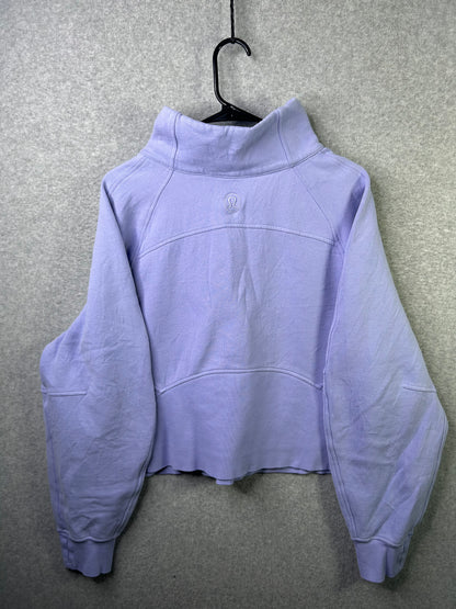 Lululemon Scuba Oversized Funnel Neck Half Zip Size XL/XXL Lilac Smoke