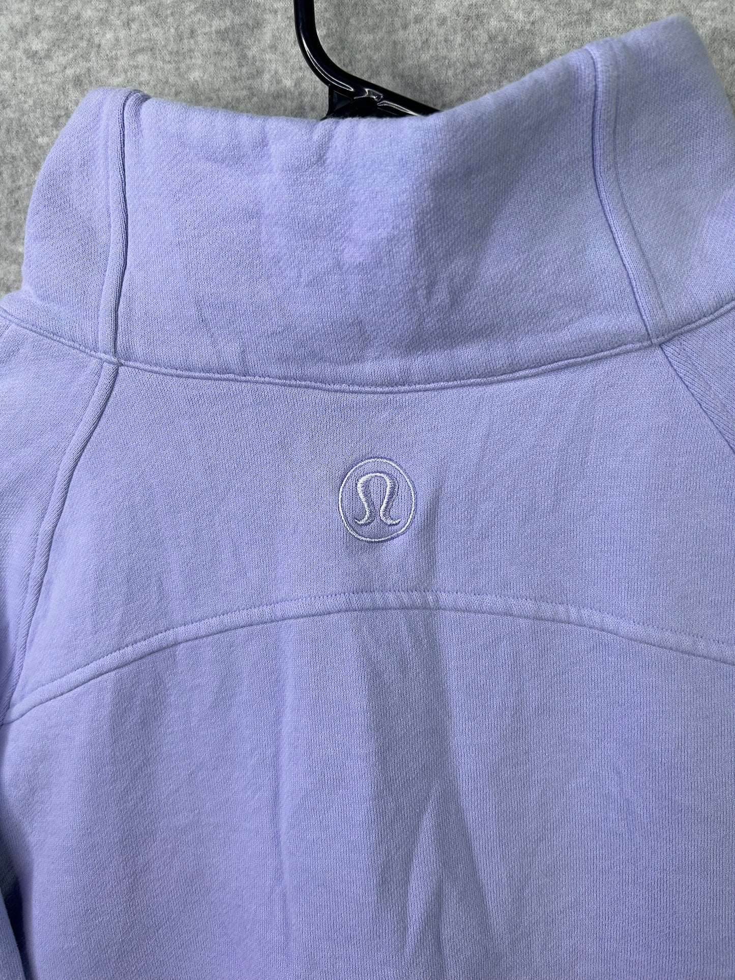 Lululemon Scuba Oversized Funnel Neck Half Zip Size XL/XXL Lilac Smoke