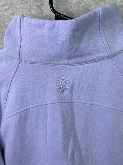 Lululemon Scuba Oversized Funnel Neck Half Zip Size XL/XXL Lilac Smoke
