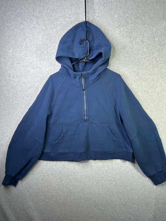 Lululemon Scuba Oversized Half-Zip Hoodie Size XL/XXL Mineral Blue