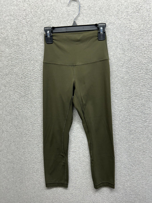 Lululemon Align Crop 21" Size 2 Dark Olive