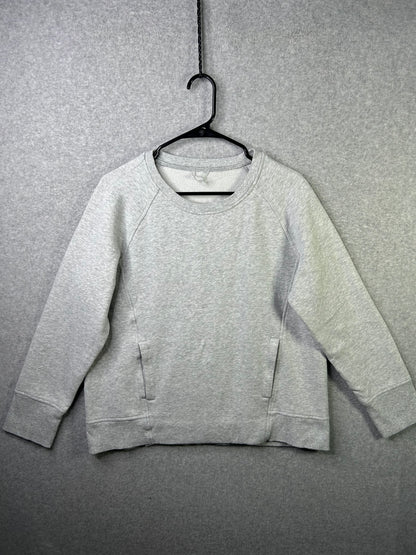 Lululemon Press Pause Crew Size 10 Heathered Grey