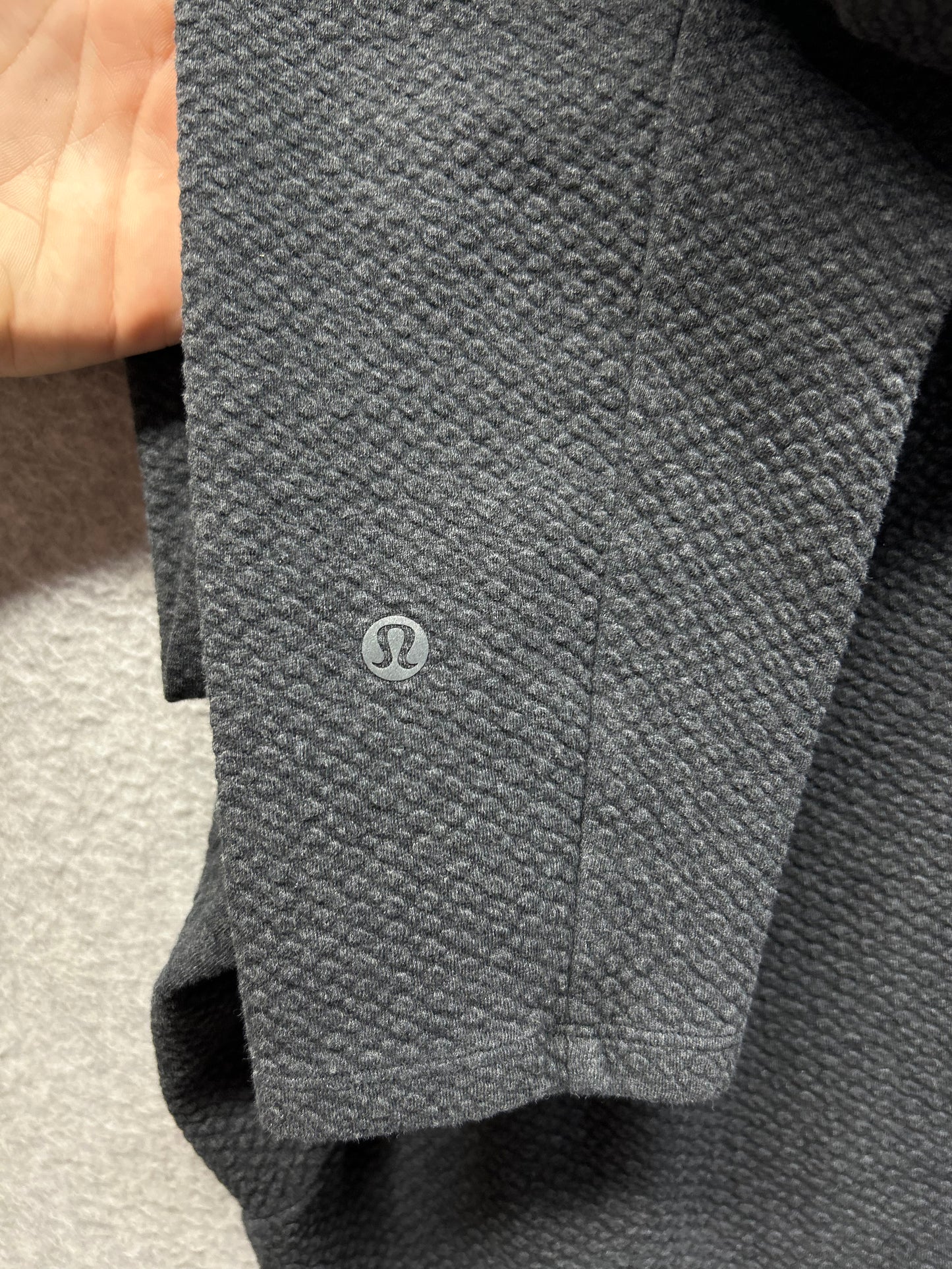 Lululemon At Ease Hoodie Size Large Heathered Gray