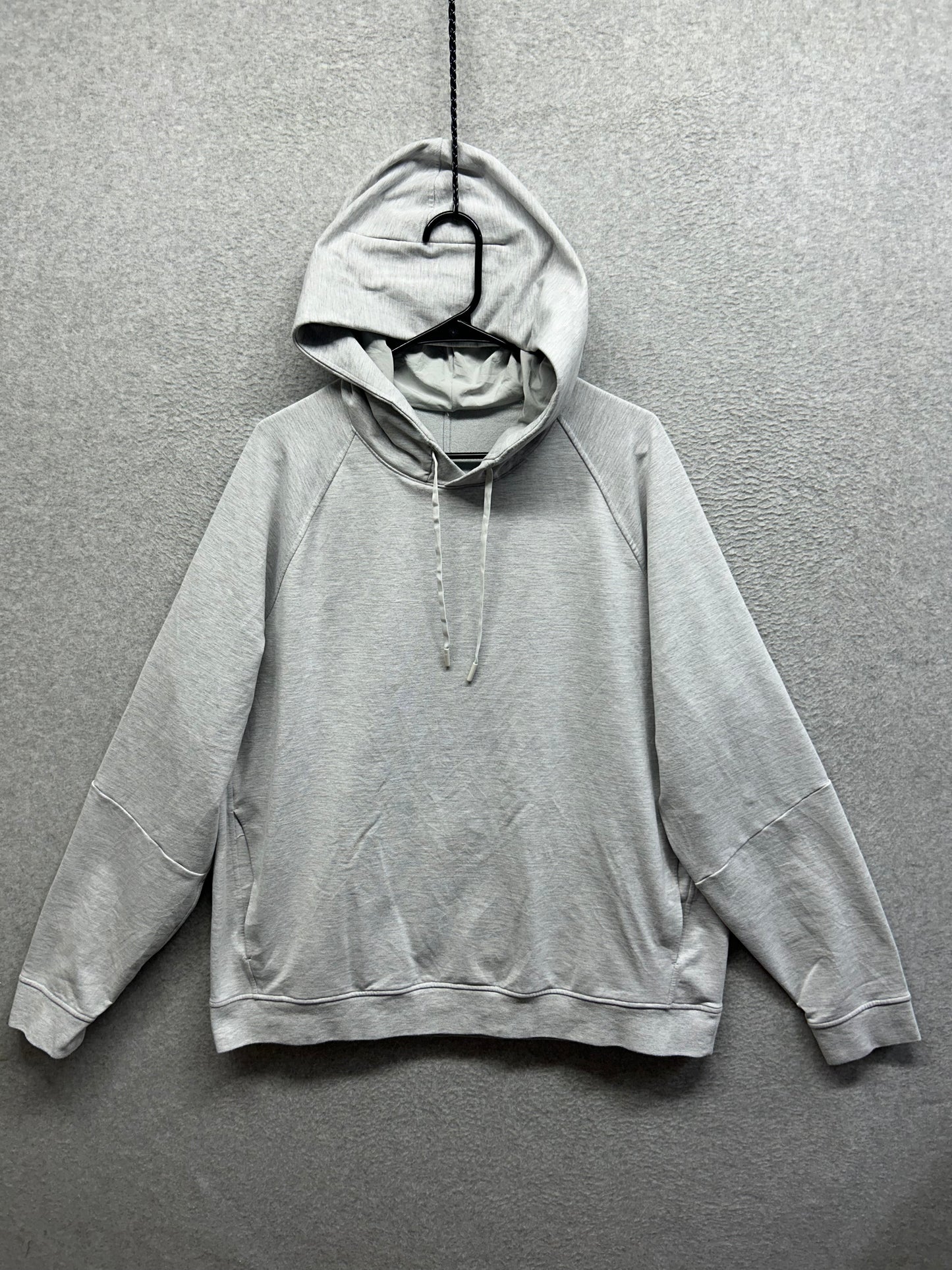 Lululemon City Sweat Pullover Hoodie Size 2XL Heathered Ultra Light Grey
