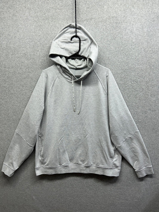 Lululemon City Sweat Pullover Hoodie Size 2XL Heathered Ultra Light Grey