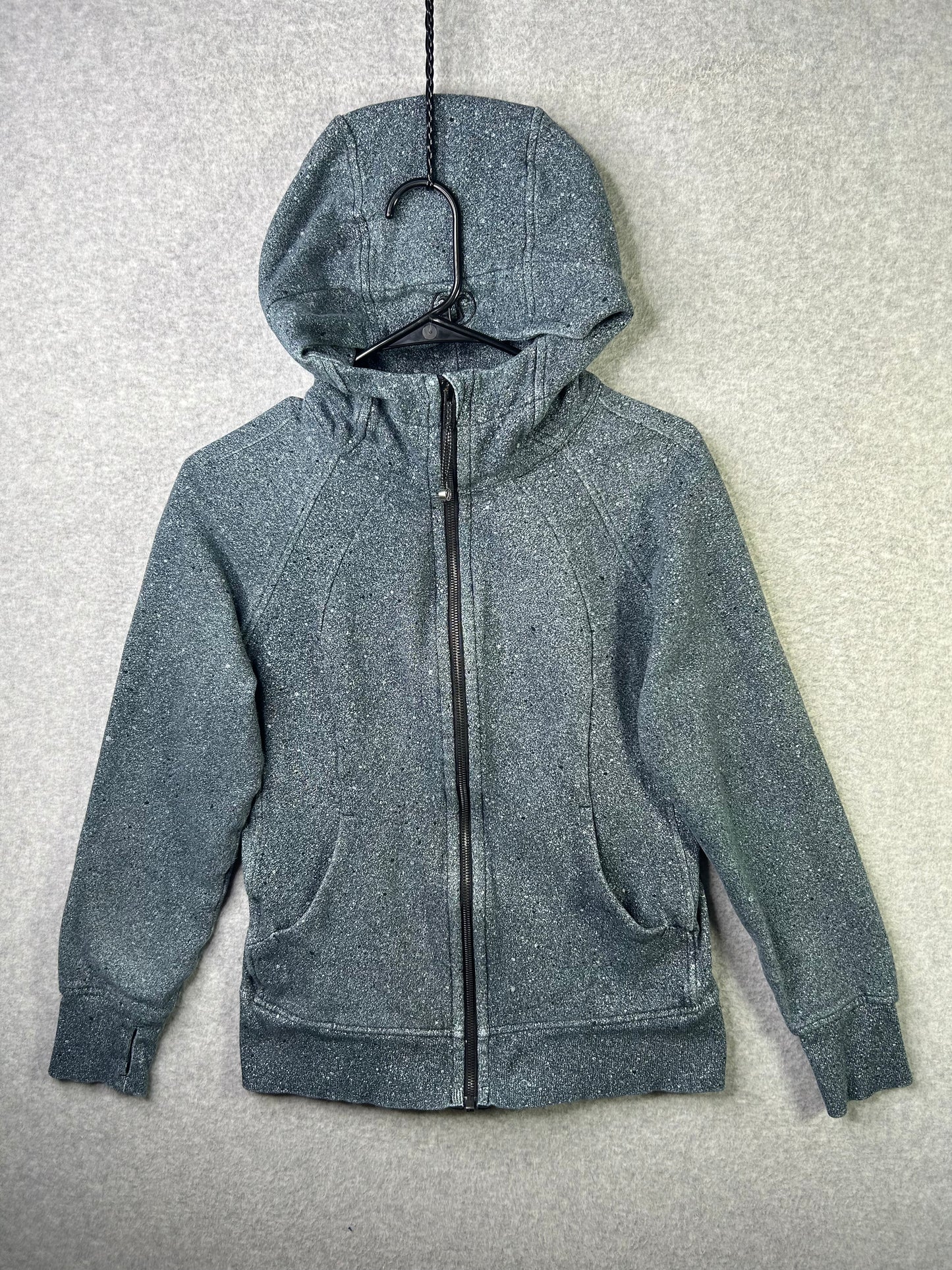 Lululemon Scuba Hoodie Size 8 Luminesce Splatter White Black