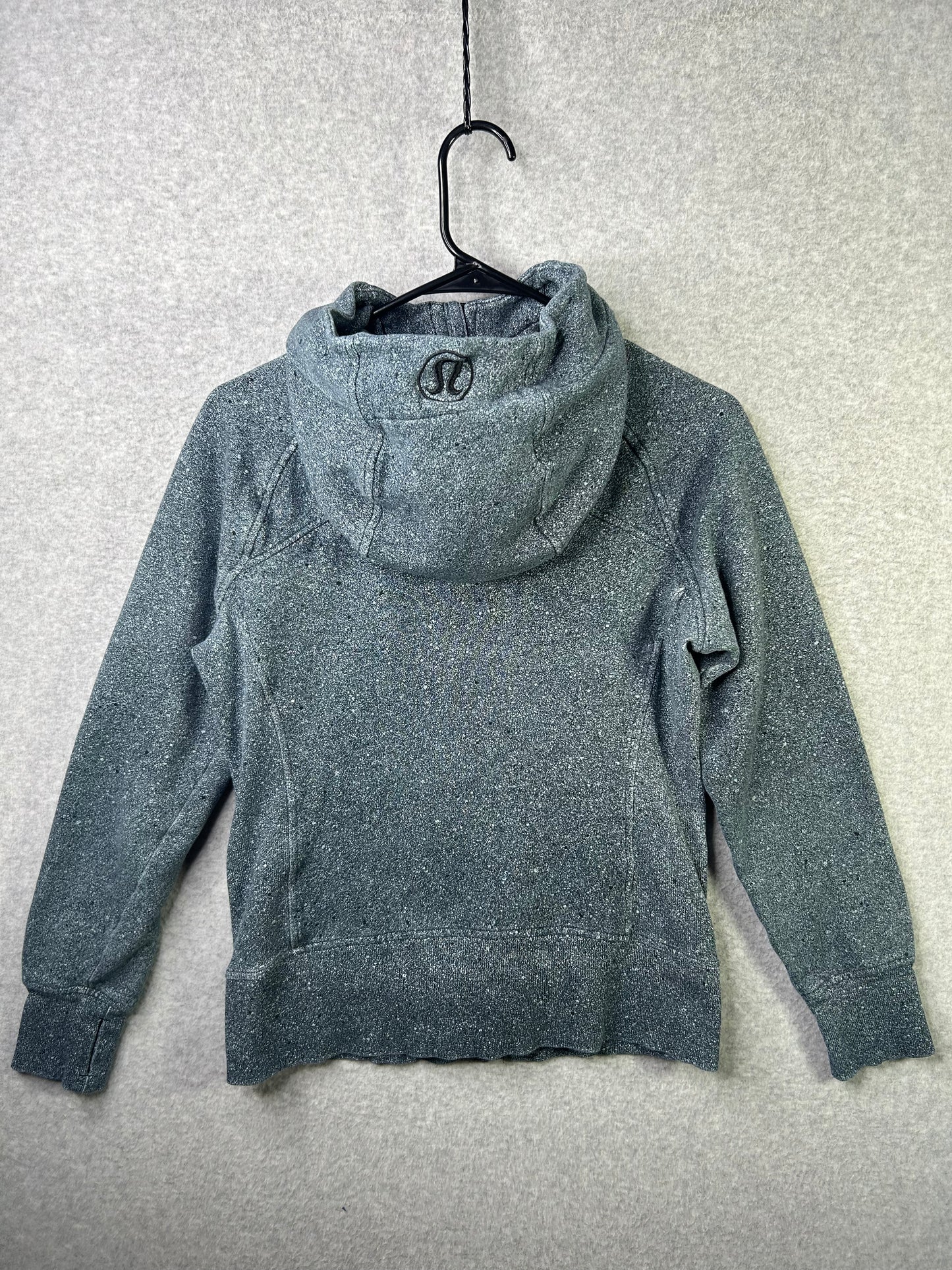 Lululemon Scuba Hoodie Size 8 Luminesce Splatter White Black