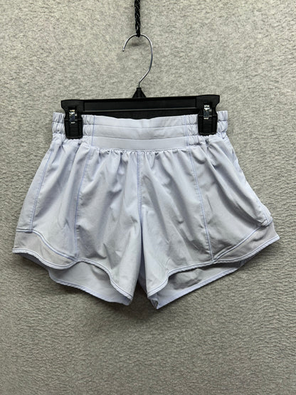 Lululemon Hotty Hot Low-Rise Lined Short 4" Size 4 Pastel Blue