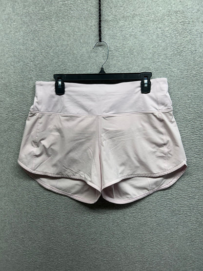 Lululemon Speed Up High-Rise Lined Short 4" Size 10 (Square) Meadowsweet Pink
