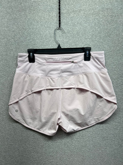 Lululemon Speed Up High-Rise Lined Short 4" Size 10 (Square) Meadowsweet Pink