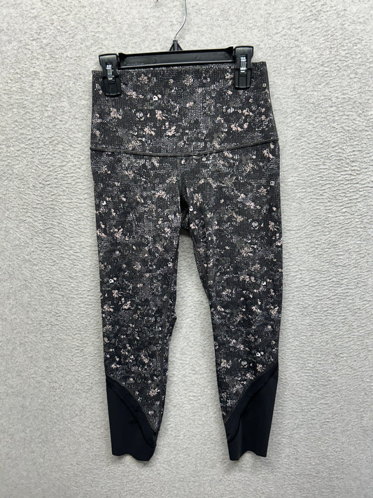 Lululemon Wunder Under Crop II Roll Down Scallop Luxtreme 24" Size 4 Floral Spritz Multi