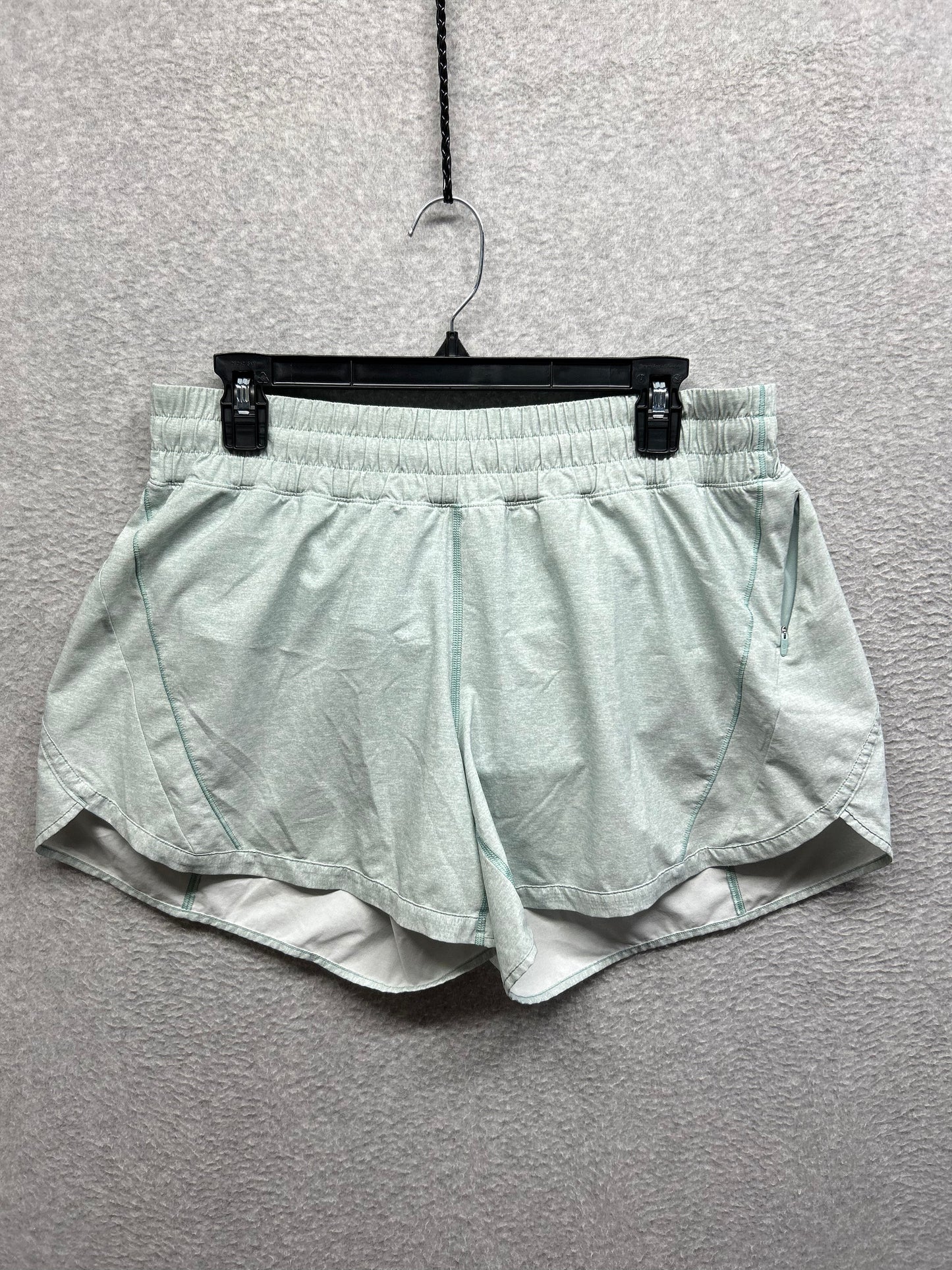Lululemon Track That Short 5" Size 12 Heather Lux Multi Hazy Jade