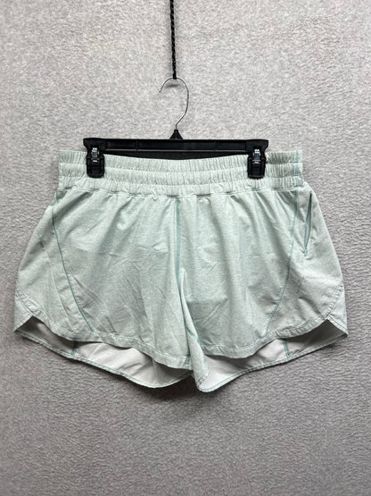 Lululemon Track That Short 5" Size 12 Heather Lux Multi Hazy Jade