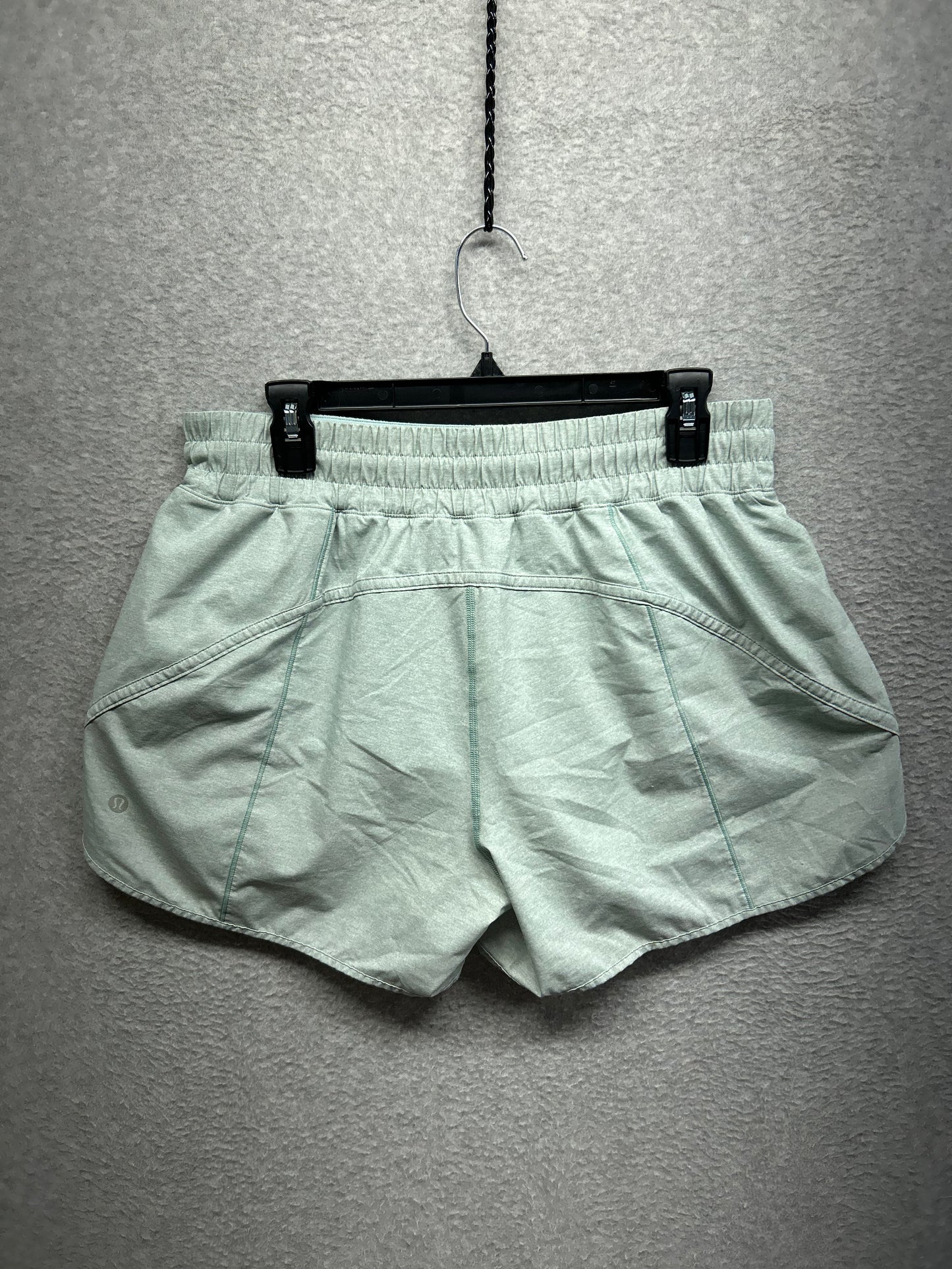 Lululemon Track That Short 5" Size 12 Heather Lux Multi Hazy Jade