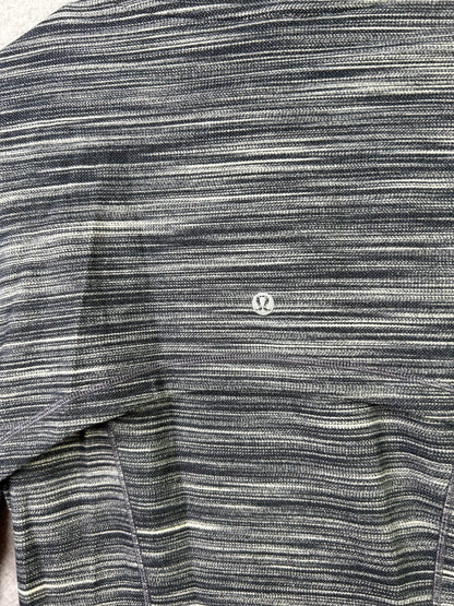 Lululemon Hooded Define Jacket Nulu Size 8 Heathered Black White