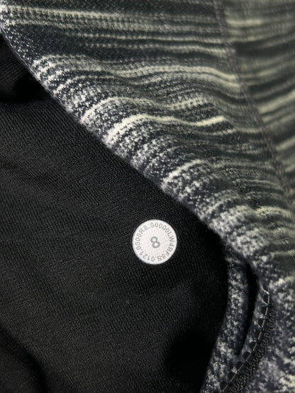 Lululemon Hooded Define Jacket Nulu Size 8 Heathered Black White