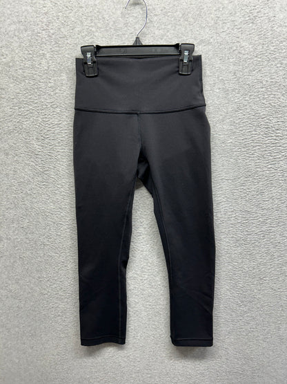 Lululemon Wunder Under Crop Hi-Rise Luon 21" Size 4 Black