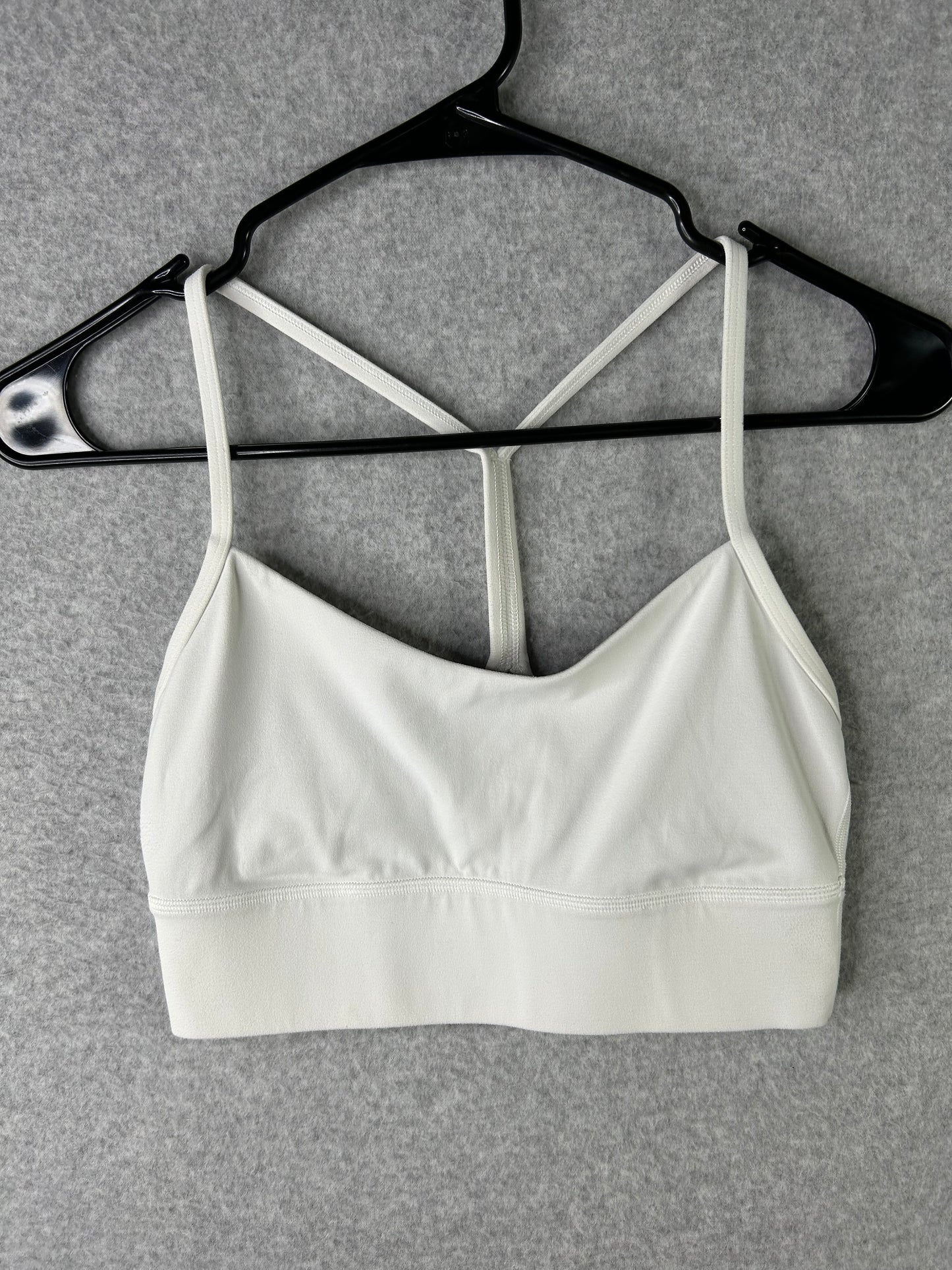 Lululemon Flow Y Bra Nulu Long Line Size 6 White