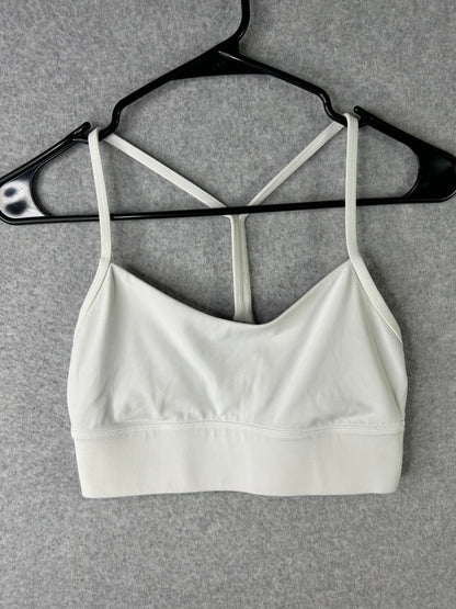Lululemon Flow Y Bra Nulu Long Line Size 6 White
