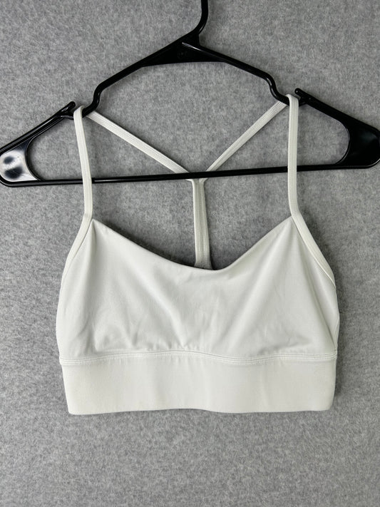 Lululemon Flow Y Bra Nulu Long Line Size 6 White