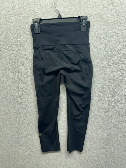 Lululemon Fast and Free Crop II 19" Size 2 Black