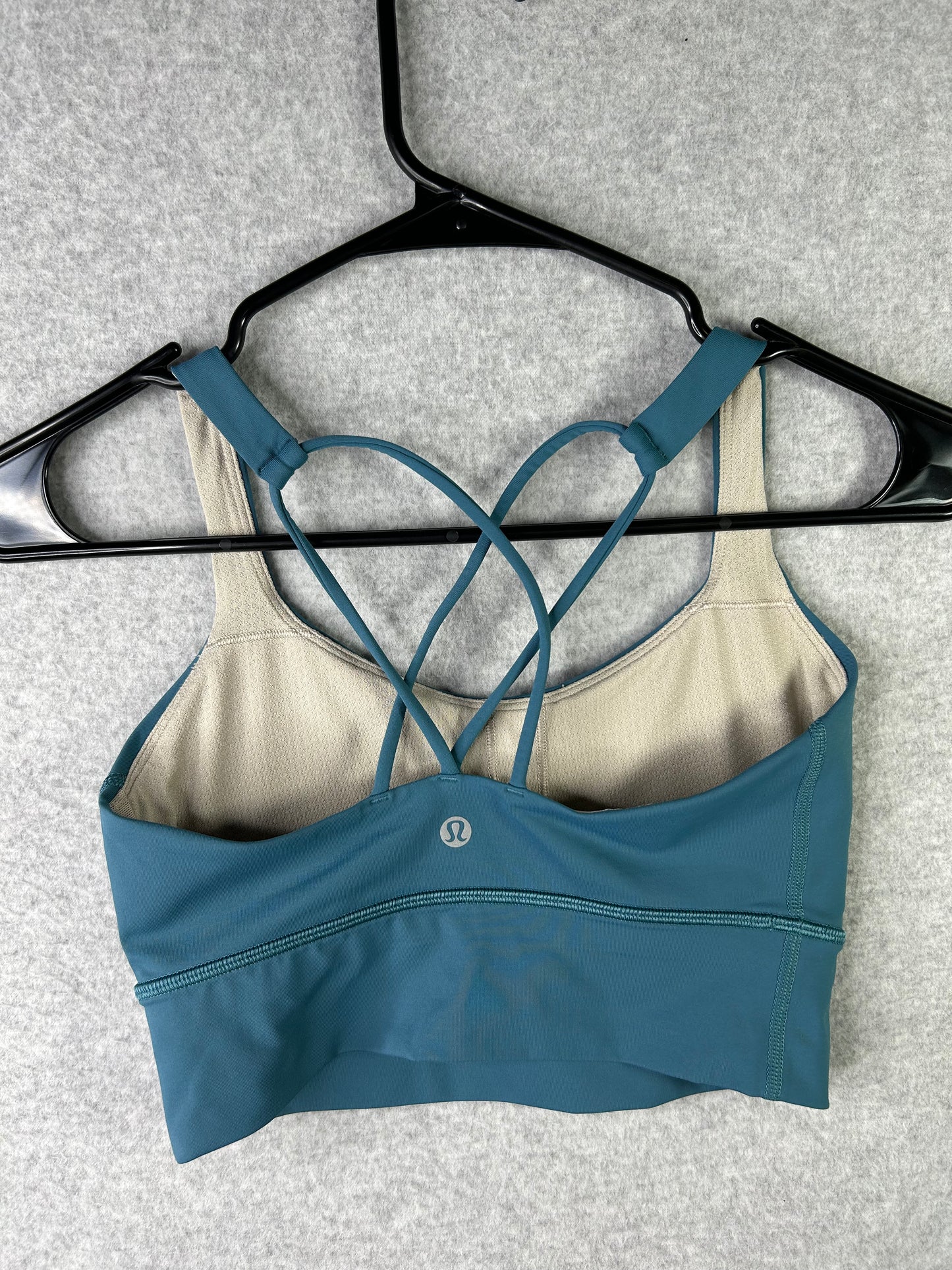 Lululemon Free To Be Bra Long Line Size 4 Desert Teal