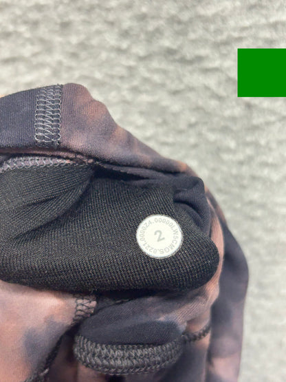 Lululemon Align Pant 28" Size 2 Diamond Dye Graphite Grey Pink Pastel